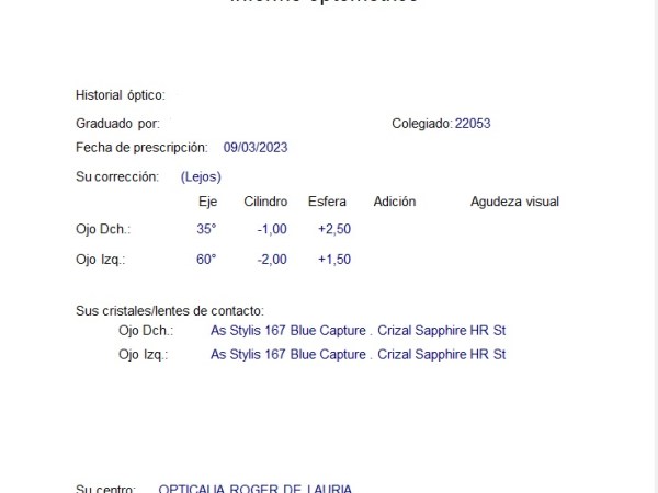 ¿Qué significa tu receta de&nbsp;gafas?